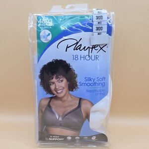 38 DD Playtex 18 Hour Silky Soft Smoothing Wirefree Bra Style 4803
